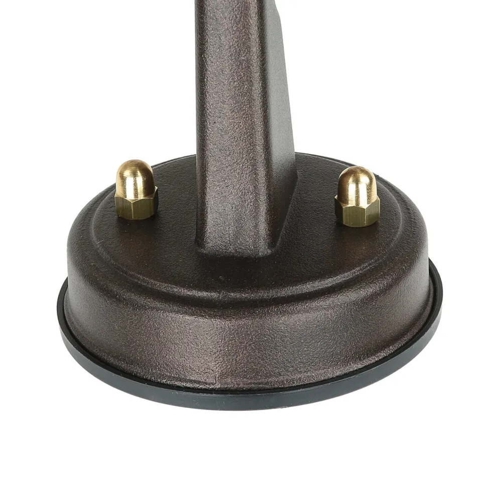 Außenleuchte Wand IP64 E27 Rostbraun antik Echt-Messing Maritim