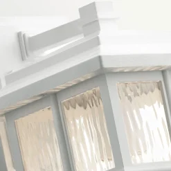 Außenleuchte Wand IP44 E27 Weiß Rustikal Terrasse Haus