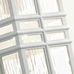 Außenleuchte Wand IP44 E27 Weiß Rustikal Terrasse Haus