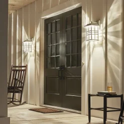 Außenleuchte Wand IP44 E27 Weiß Rustikal Terrasse Haus