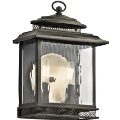 Außenleuchte Wand IP44 in Bronze antik E27 Garten Haus