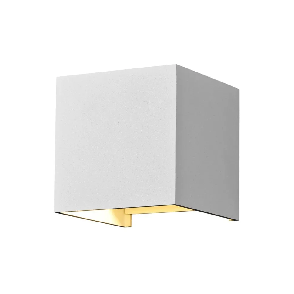 Außenleuchte Wand LED Metall Up Down IP54 Weiß eckig