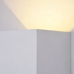 Außenleuchte Wand LED Metall Up Down IP54 Weiß eckig
