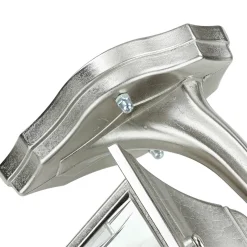 Außenleuchte Wand Messing massiv in Nickel E27