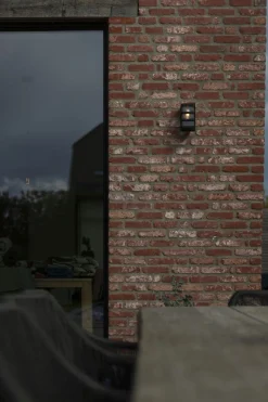 Außenleuchte Wand Schwarz H:16,5 cm IP44 E27 Modern