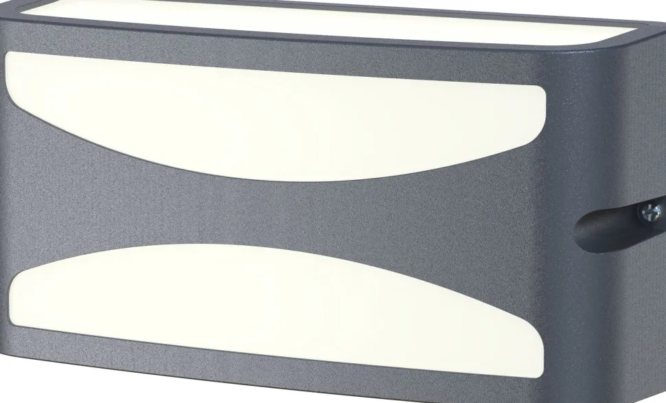 Außenwandlampe Aluminium E27 IP44 B:22 cm blendarm