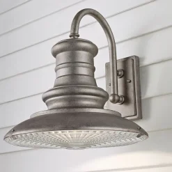 Außenwandlampe Aluminium Glas IP44 Industrie Design E27