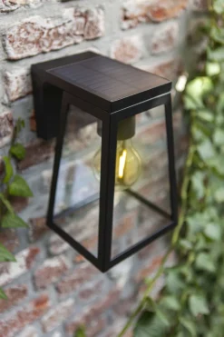 Außenwandlampe Aluminium Glas E27 IP44 H:20,7 cm