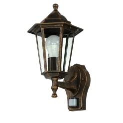 Außenwandlampe Bewegungsmelder Kupfer Antik PARIS