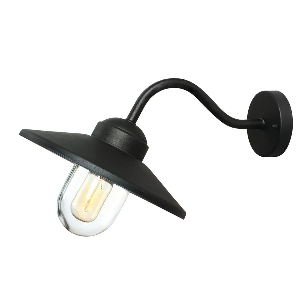 Außenwandlampe Edelstahl Schwarz IP44 Maritim KARISE