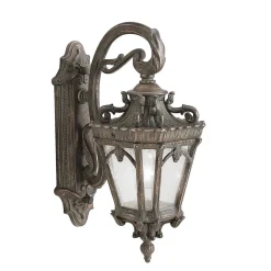 Außenwandlampe Glas Antik Vintage IP44 Hof Haus