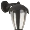 Außenwandlampe IP44 Anthrazit E27 H: 26 cm Haus Eingang