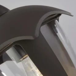 Außenwandlampe IP44 Anthrazit E27 H: 26 cm Haus Eingang