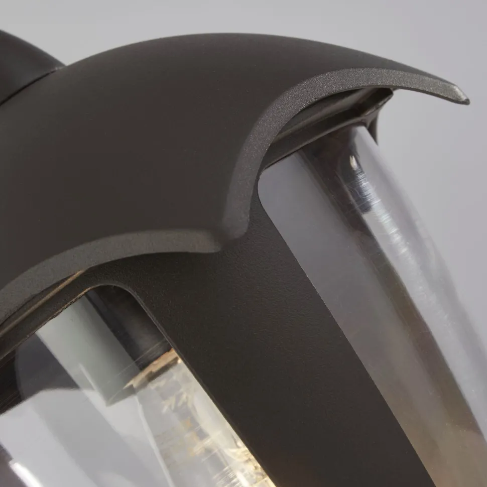 Außenwandlampe IP44 Anthrazit E27 H: 26 cm Haus Eingang