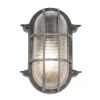 Außenwandlampe IP44 E27 H: 25 cm Maritim in Silber antik