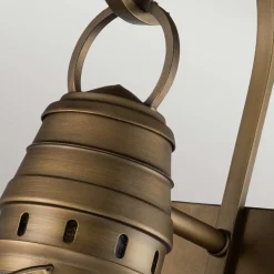 Außenwandlampe Kugelschirm Aluminium Glas 51 cm hoch IP44