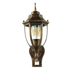 Außenwandlampe LYON Schwarz Kupfer E27