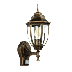 Außenwandlampe LYON Schwarz Kupfer E27