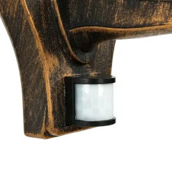 Außenwandlampe LYON Schwarz Kupfer E27