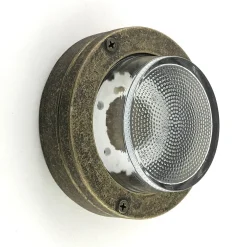 Außenwandlampe Messing Glas D: 14 cm IP64 G9 rund DIANA