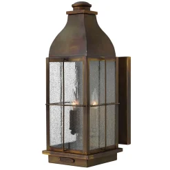 Außenwandlampe Messing in Braun IP44 Rustikal