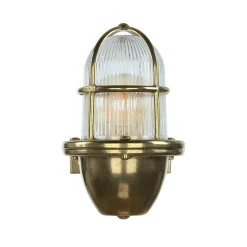 Außenwandlampe Messing Maritim IP64 Hof Terrasse