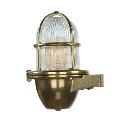 Außenwandlampe Messing Maritim IP64 Hof Terrasse