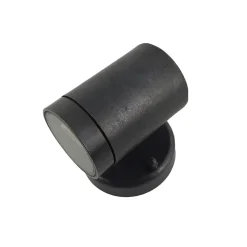 Außenwandlampe Schwarz antik GU10 IP64 H: 10 cm Messing Glas