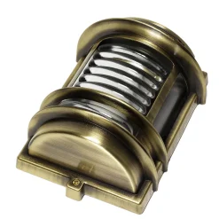 Außenwandleuchte aus Messing Antik halbrund GRACIA