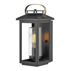 Außenwandleuchte E27 35,5 cm hoch IP44 Schwarz