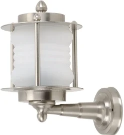 Außenwandleuchte Echt-Messing Glas IP64 Maritim Hof