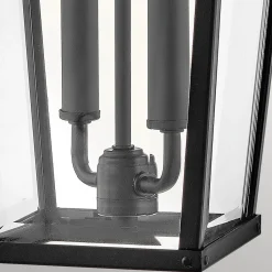 Außenwandleuchte Glas Aluminium E14 IP44 55,6 cm hoch