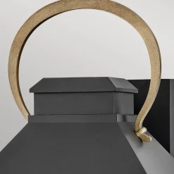 Außenwandleuchte Glas Aluminium E14 IP44 55,6 cm hoch