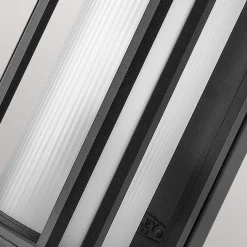 Außenwandleuchte Glas Aluminium E27 IP44 38,3 cm hoch