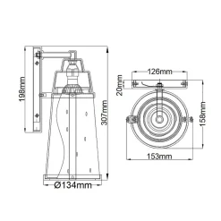 Außenwandleuchte GU10 LED IP44 3000 K warmweiß Vintage