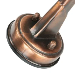 Außenwandleuchte in Kupfer antik E27 IP64 Echt-Messing