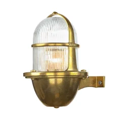 Außenwandleuchte Messing IP64 Maritim Haus SANTORIN