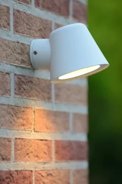 Außenwandleuchte Metall Weiß IP44 T:14,5 cm GU10 Haus