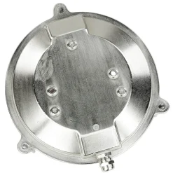 Außenwandleuchte Rund Nickel Echt-Messing Maritim