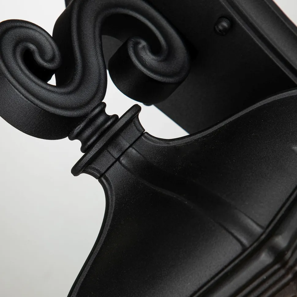 Außenwandleuchte Schwarz H: 33,4 cm IP44 Vintage Design