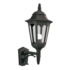 Außenwandleuchte Schwarz Rustikal IP43 Haustür