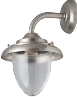 Außenwandleuchte Terrasse Hof Nickel Echt-Messing