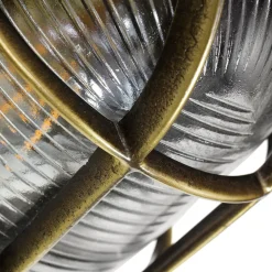 Außenwandleuchte Verstellbar aus Messing Antik