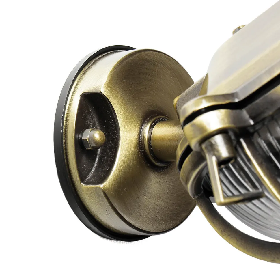 Außenwandleuchte Verstellbar aus Messing Antik