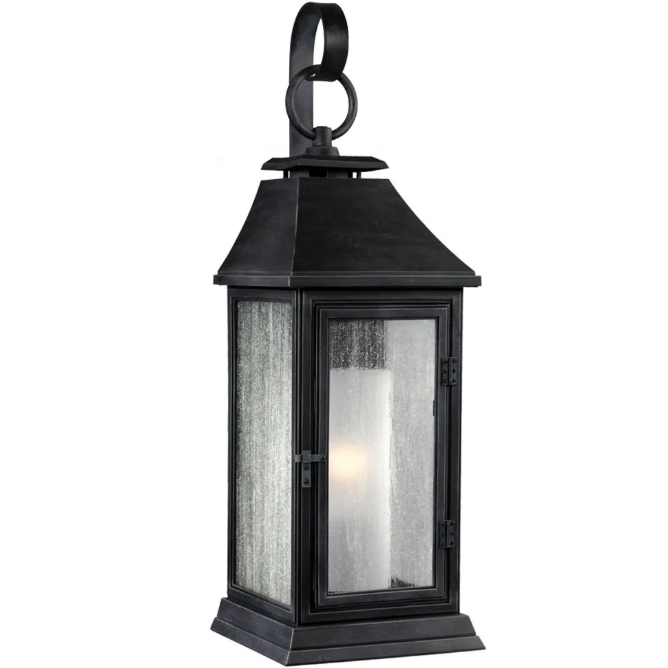 Außenwandleuchte Vintage IP44 in Zink 42 cm hoch E27