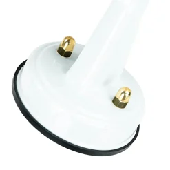 Außenwandleuchte Weiß IP64 Glas Echt-Messing E27