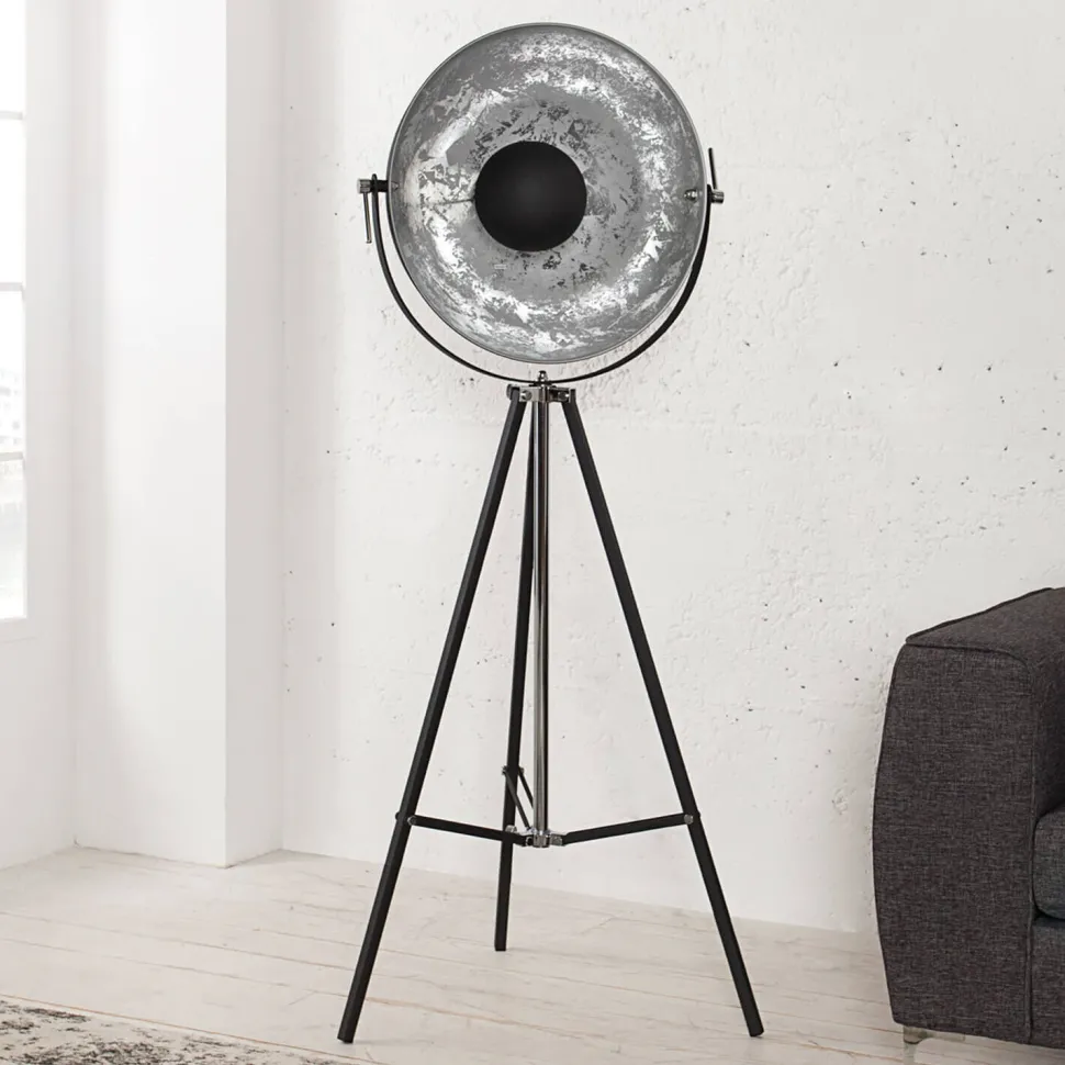 Außergewöhnliche Standleuchte Schwarz beweglich