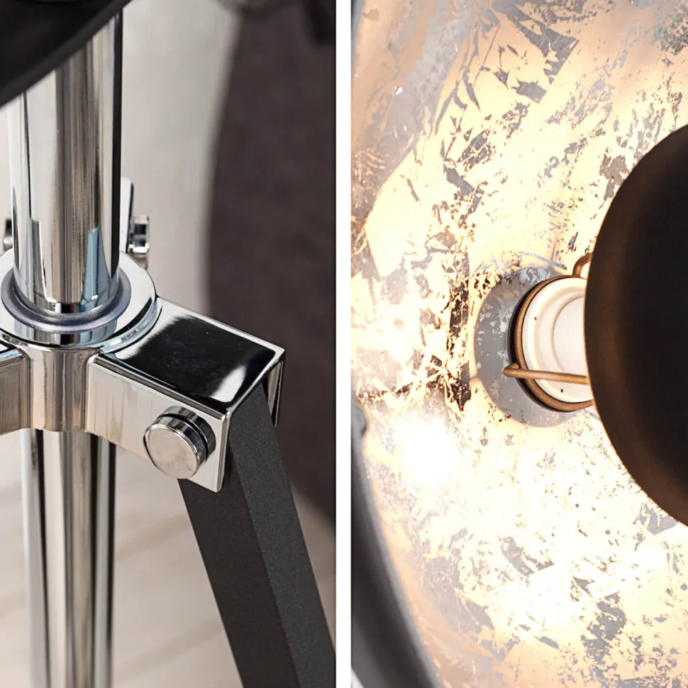 Außergewöhnliche Standleuchte Schwarz beweglich