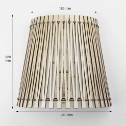 Außergewöhnliche Wandleuchte SENDERO in ahorn
