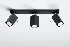 Aufbau Spotstrahler FALERIA in Schwarz 3-flmg